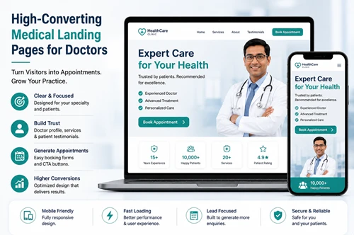 High Converting Medical Landing Pages Development in Lucknow